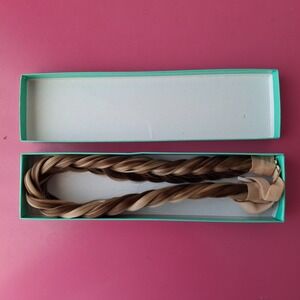 Madison Braids Two strand Headband Brunette Highlights Blonde Highlighted NEW